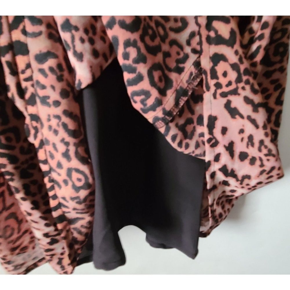 Anthropologie Ranna Gill Cut Out Midi Dress Leopard Print Sz S Lined NWT $190 - Picture 9 of 13